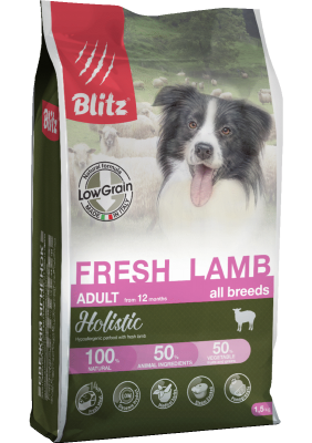BLITZ для собак со свежим ягненком 0.5 кг