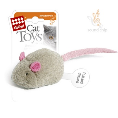 GiGwi игрушка д/кошек Мышка с чипом 144