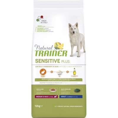 Trainer Fit. для средне-крупных собак кролик/рис 12,5 кг