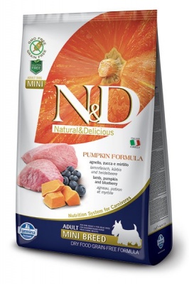 N&D для собак мини ягненок/черника/тыква 2.5 кг  