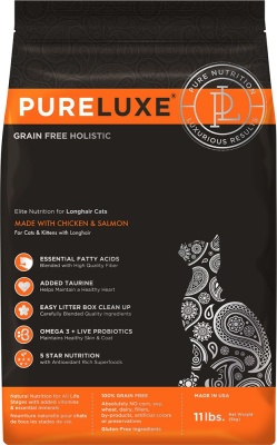 PureLuxe для кошек курица/лосось 0.4 кг