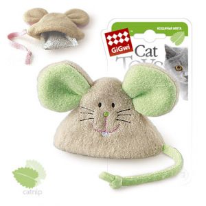 GiGwi игрушка для кошек Мышка с мятой