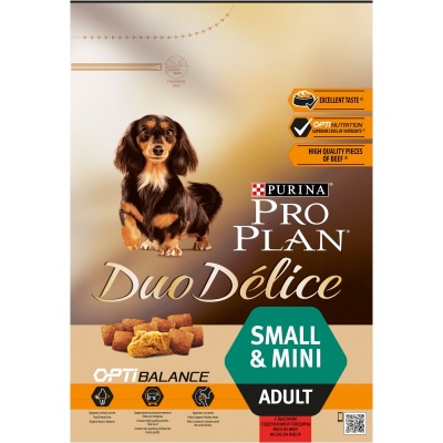ProPlan DuoDelice для мини собак говядина 2.5 кг