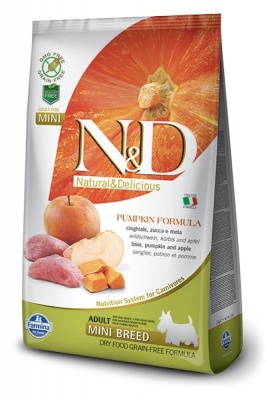 N&D для собак мини кабан/яблоко/тыква 2.5 кг  