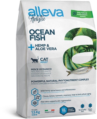 Alleva Холистик д/кошек с океанической рыбой 0.4 кг