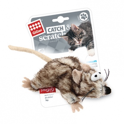 GiGwi игрушка д/кошек Мышка с мятой