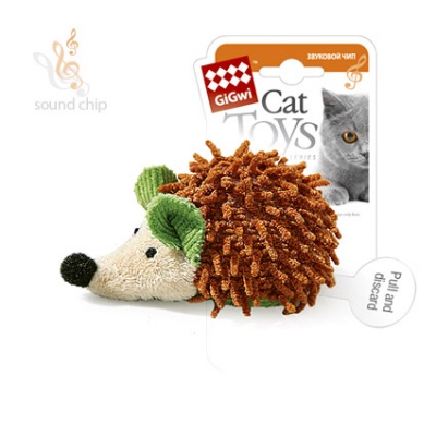 GiGwi игрушка для кошек Ежик с чипом 