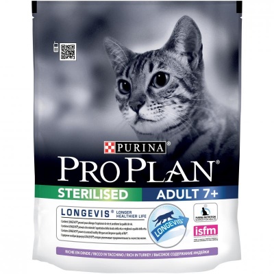 ProPlan для кошек кастрир/стерилиз.7+ индейка 0.4 кг