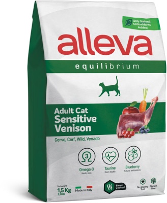 Alleva Эквилибриум сенсетив для кошек с олениной 10 кг