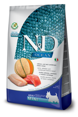 N&D для собак мини лосось/треска/дыня 2.5 кг  