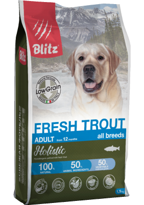 BLITZ для собак со свежей форелью 0.5 кг