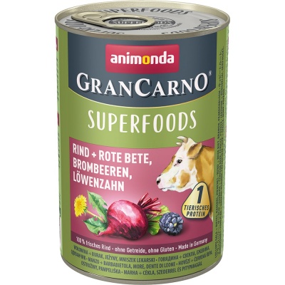 Animonda GranCarno Superfoods д/собак говядина/свекла 400 гр 