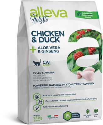 Alleva Холистик для кошек курица/утка 0.4 кг