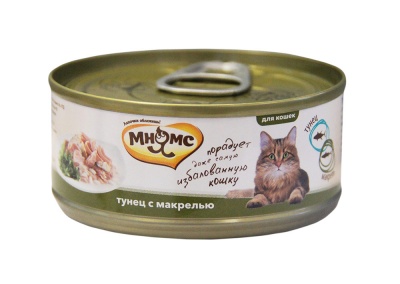 Мнямс для кошек тунец/макрель в желе 70 гр