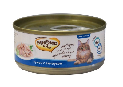 Мнямс для кошек тунец/анчоусы в желе 70 гр