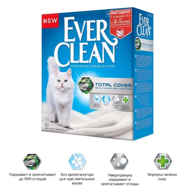 Ever Clean Total Cover 6 кг(микрогранулы двойного действия)