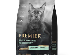 Premier Cat LambTurkey STERILISED (Свежее мясо ягненка с индейкой для кошек) 400 г