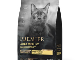 Premier Cat Turkey STERILISED (Свежее мясо индейки для кошек) 400 г