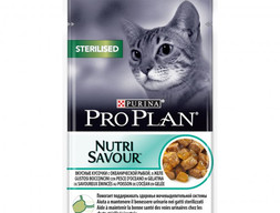 ProPlan пауч для кошек стерелиз. рыба желе 85 гр