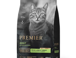 Premier Cat LambTurkey ADULT (Свежее мясо ягненка с индейкой для кошек) 400 г