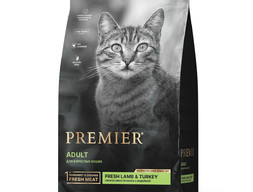 Premier Cat LambTurkey ADULT (Свежее мясо ягненка с индейкой для кошек) 2 кг