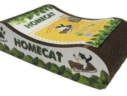 HOMECAT Когтеточка гофрокартон Мятная волна 41х24х10