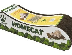 HOMECAT Когтеточка гофрокартон Мятная волна 41х12х10