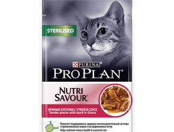 ProPlan пауч для кошек стерелиз. утка соус 85 гр