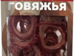 Деревенские лакомства для собак Трахея говяжья с мясом говядины, 50г