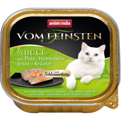 Animonda Vom Feinsten д/кошек индейка/куриная грудка/травы 100 гр 