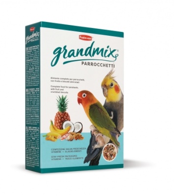 Падован GRANDMIX корм для средних попугаев 850 гр