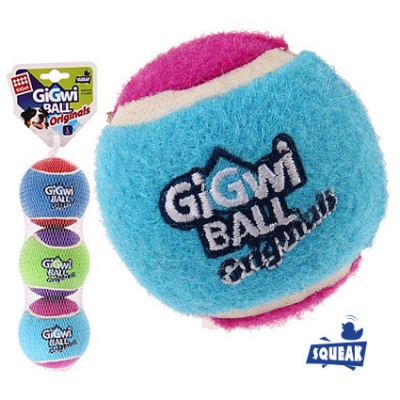 GiGwi игрушка для собак 3 мяча 3х8 см