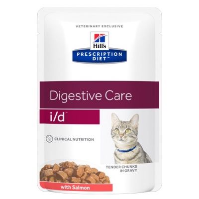 Hill's i/d для кошек (лечение ЖКТ) лосось 85 гр 