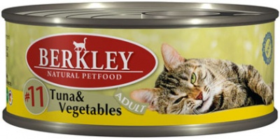 Berkley д/кошек #11 тунец/овощи 100 гр