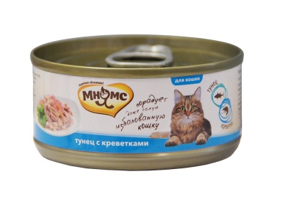 Мнямс для кошек тунец/креветки в желе 70 гр