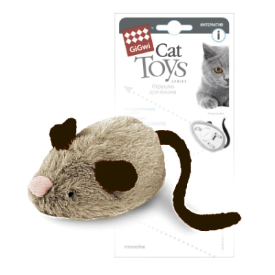 GiGwi игрушка для кошек интерактивная Мышка