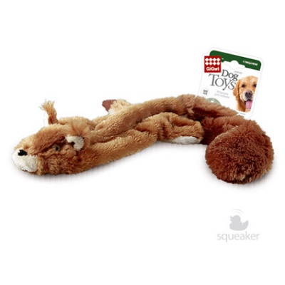 GiGwi игрушка для собак Белка с пищалкой
