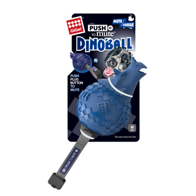 GiGwi игрушка для собак Динобол-Цератопс с отключаемой пищалкой